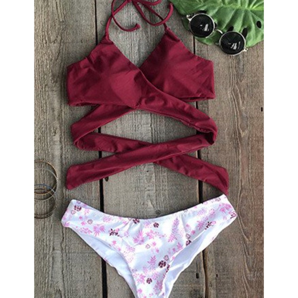 CUPSHE cross back bikini